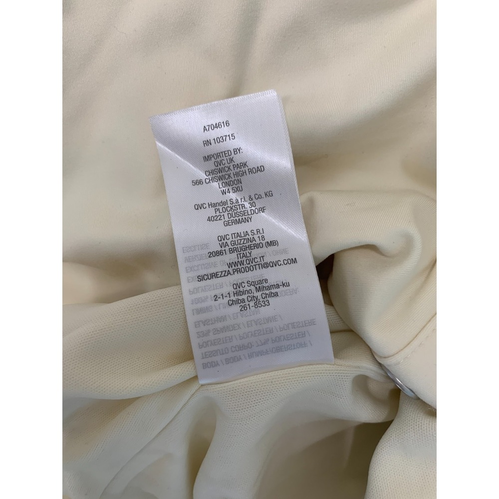 (E-122)Nicole by Nicole Miller Womens Ivory Snap Front Jacket Size M - Picture 9 of 11